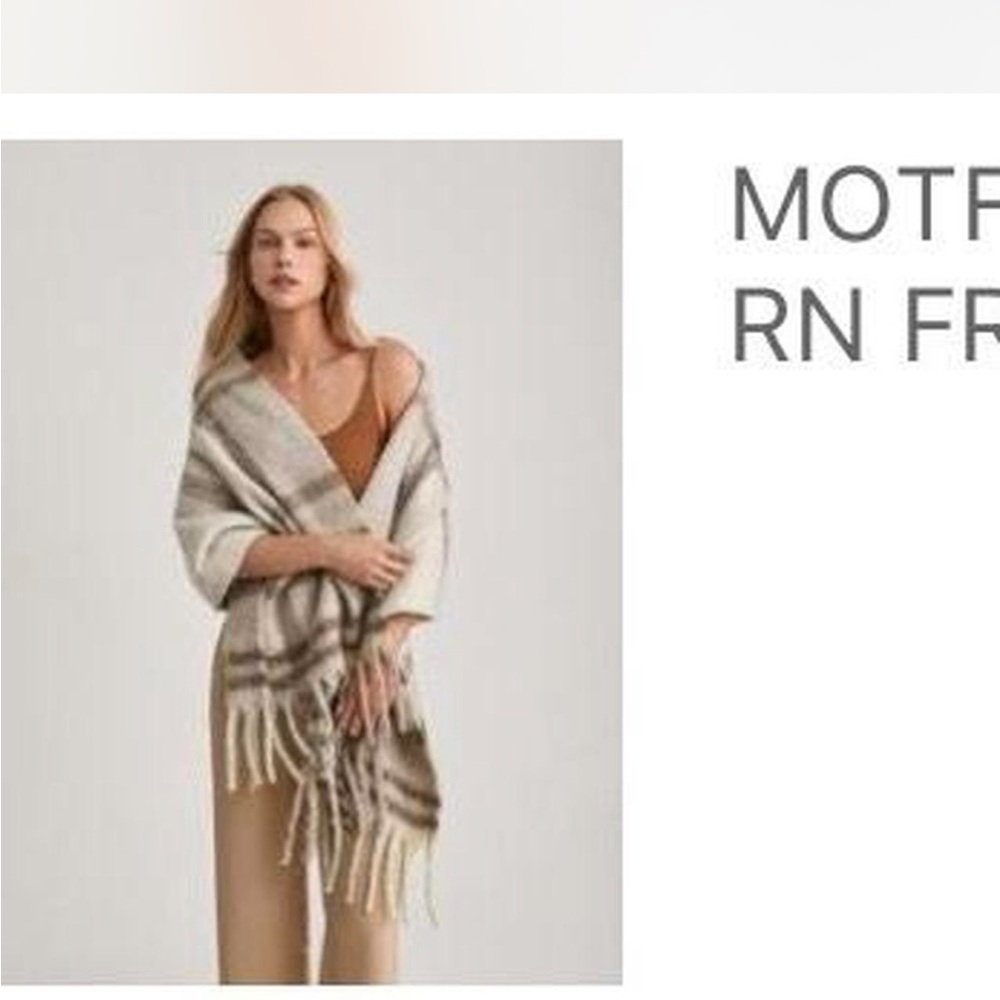Striped Fringe Scarf